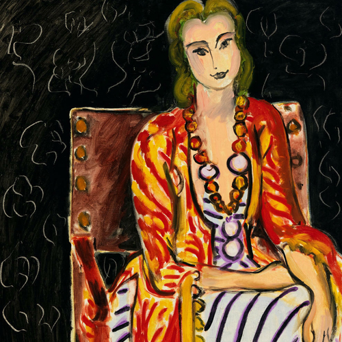 Henri Matisse, Woman Seated before a Black Background, 1942