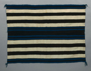 unknown Native American artist (Navajo) - Classic First Phase Chief’s Blanket, ca. 1850