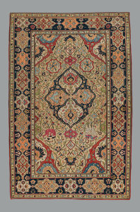 Safavid School - Tapestry-Woven Medallion Carpet, ca. 1600