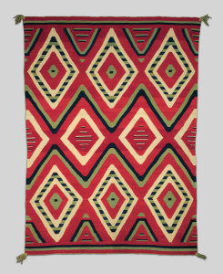 unknown Native American artist (Navajo) - Late Classic Serape, ca. 1865