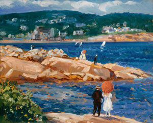 Gifford Reynolds Beal - On the Rocks (Rockport), 1922