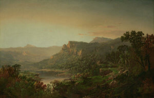 William Louis Sonntag - Evening in the Mountains, ca. 1860-1870