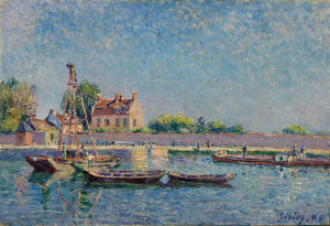 Alfred Sisley - The Lock of Saint-Mammès, 1885