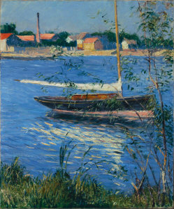 Gustave Caillebotte - Boat Moored on the Seine at Argenteuil, ca. 1886-1891