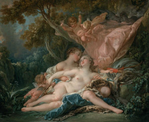 François Boucher - Jupiter in the Guise of Diana, and the Nymph Callisto, 1759