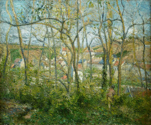 Camille Pissarro - Wooded Landscape at L'Hermitage, Pontoise, 1879
