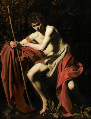 Caravaggio - Saint John the Baptist in the Wilderness, 1604