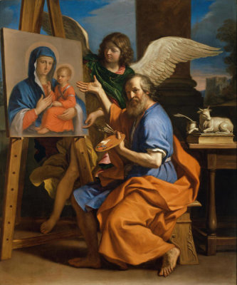 Guercino - Saint Luke Displaying a Painting of the Virgin, 1652–1653