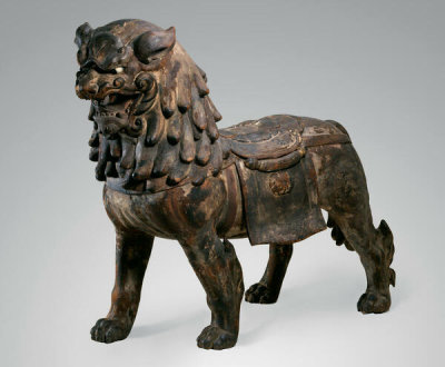 unknown Japanese maker - Striding Lion: Mount for the Buddhist Deity Monju, mid-13th century