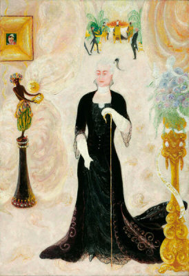 Florine Stettheimer - Portrait of My Aunt, Caroline Walter Neustadter, 1928