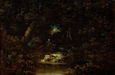 Ralph Albert Blakelock - Forest Landscape, n.d.