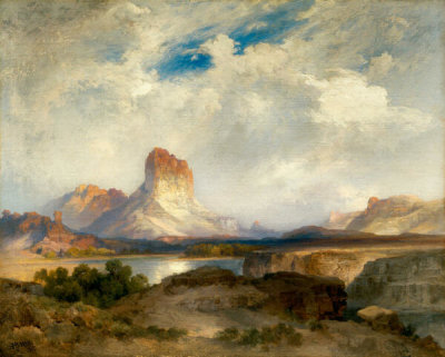 Thomas Moran - Castle Rock, Green River, Wyoming, 1915