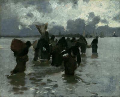 John Singer Sargent - Fisherwomen Returning (Oyster Gatherers Returning), ca. 1877