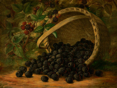 August Laux - Blackberries, ca. 1880