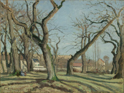 Camille Pissarro - Chestnut Grove at Louveciennes, 1872