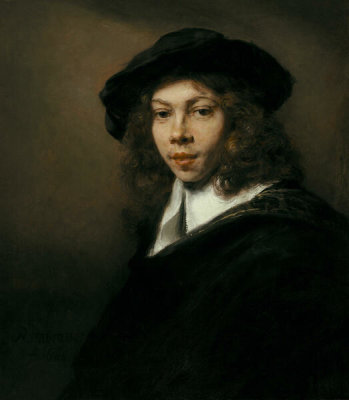 Rembrandt van Rijn - Young Man in a Black Beret, ca. 1662