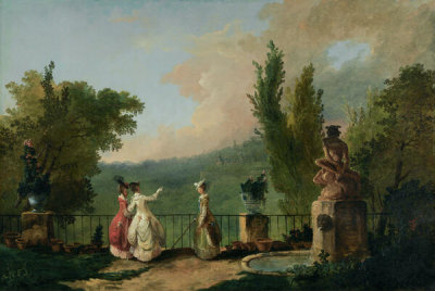 Hubert Robert - Imaginary View of the Terrace at the Château of Marly (Vue prise de Marly vers Saint Germain-en-Laye), ca. 1780