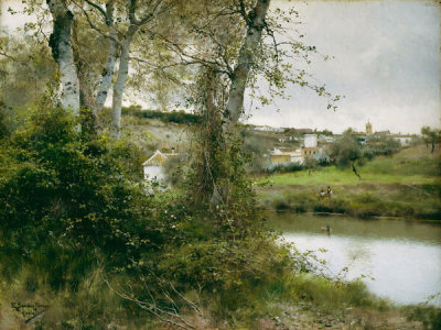 Emilio Sánchez Perrier - View of Alcalá, ca. 1886