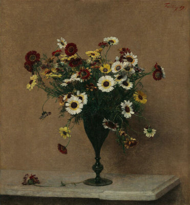 Henri Fantin-Latour - Annual Chrysanthemums, 1889