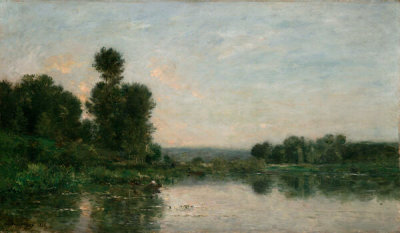Charles François Daubigny - The Banks of the Oise at Auvers, 1874