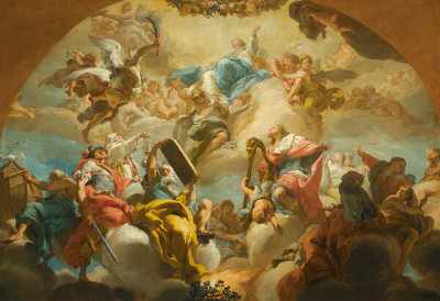 Gaetano Gandolfi - Assumption of the Virgin with Old Testament Figures, 1776-1779